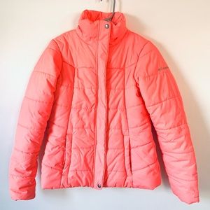 Coral Columbia Small Winter Puffer Coat